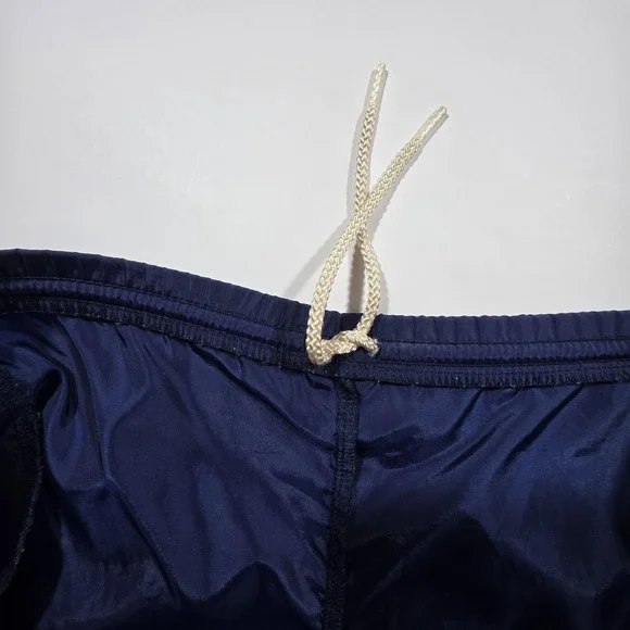 Vintage Nike Pants Mens L Blue Track Elastic Waist Drawstring Warm Up Athletic - Picture 10 of 11